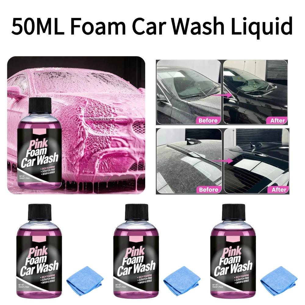 Microfiber Towel Detailing - 50ml Foam Car Wash Liquid Rich