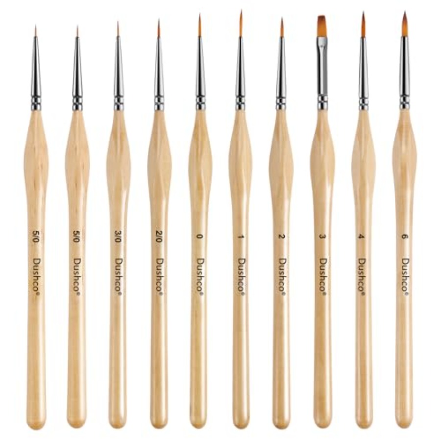 10 pcs Miniature Detail Paint  - Detailing Brush Set recensione e prezzo