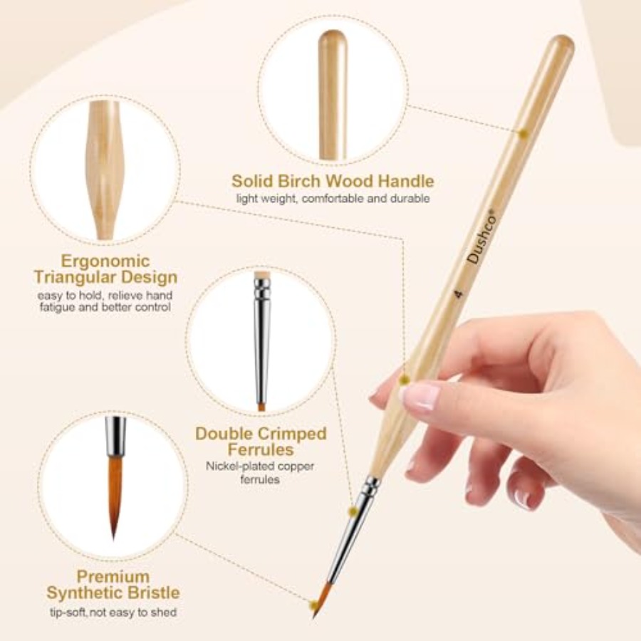 10 pcs Miniature Detail Paint  - Detailing Brush Set recensione e prezzo