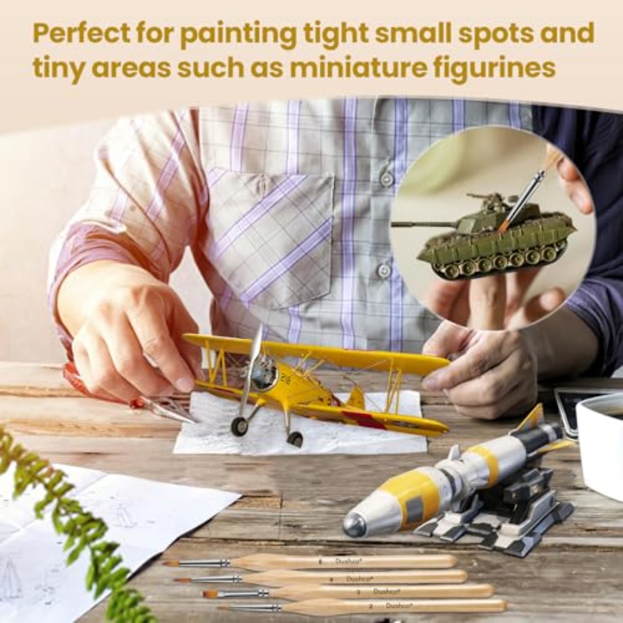 10 pcs Miniature Detail Paint  - Detailing Brush Set recensione e prezzo