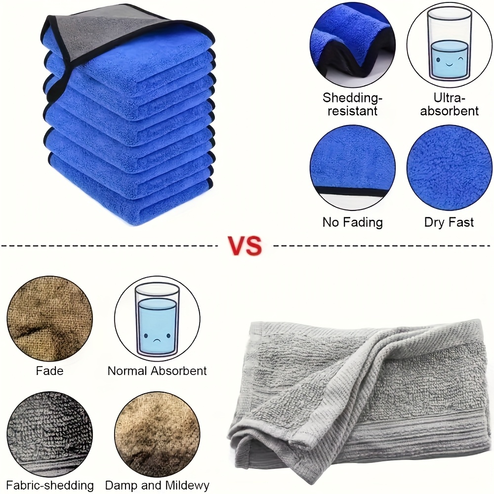 1-10pcs Microfiber Car Cleanin - Microfiber Towel Detailing recensione e prezzo