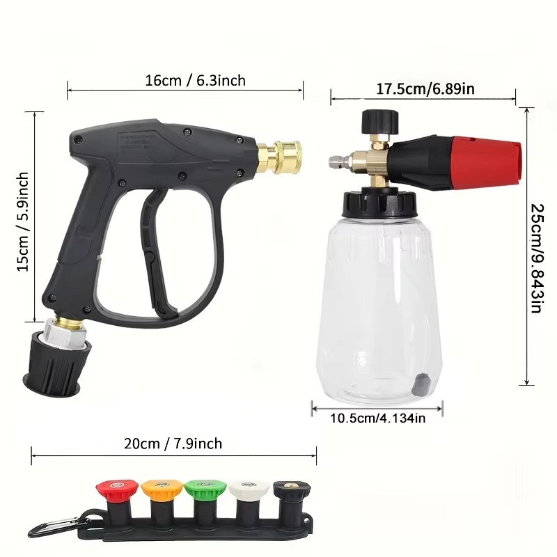 Snow Foam Cannon Lance Kit Com - Pressure Washer Foam Gun recensione e prezzo