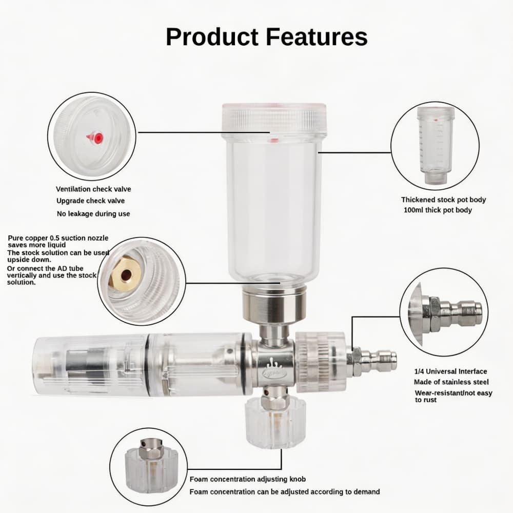 Foam Spray Gun Adjustable 100m - Foam Cannon Car Wash recensione e prezzo