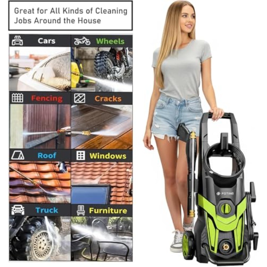 Power waher 4300PSI with 4 Qui - Foam Cannon Car Wash recensione e prezzo