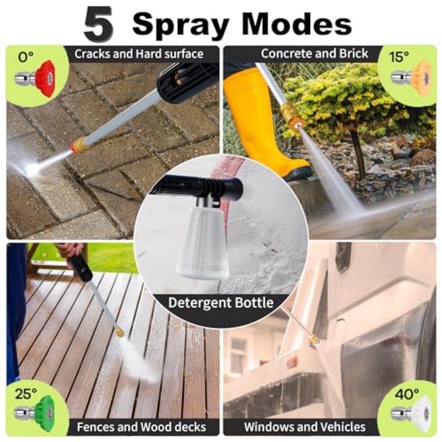 Power waher 4300PSI with 4 Qui - Foam Cannon Car Wash recensione e prezzo