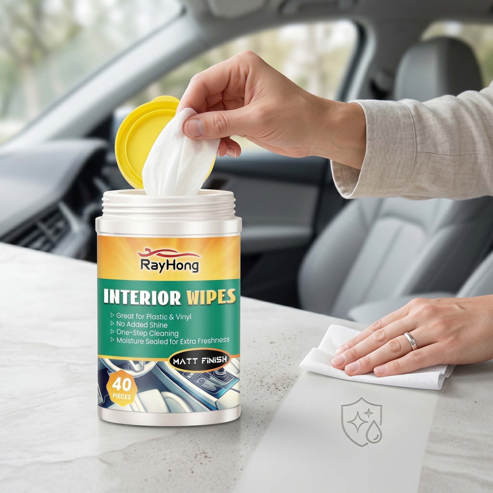 RAYHONG Car Interior Shine Wip - Leather Cleaner Interior recensione e prezzo