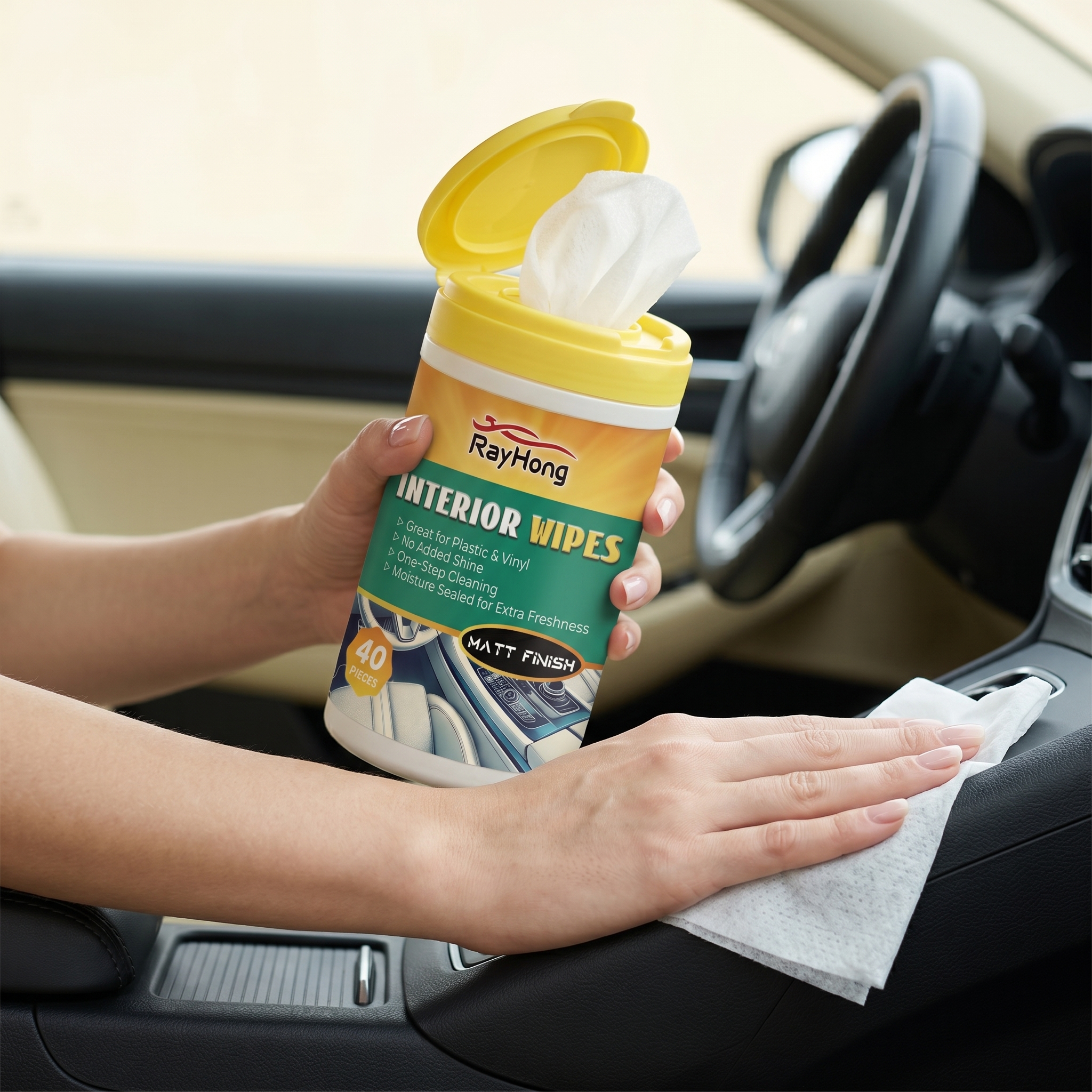 RAYHONG Car Interior Shine Wip - Leather Cleaner Interior recensione e prezzo