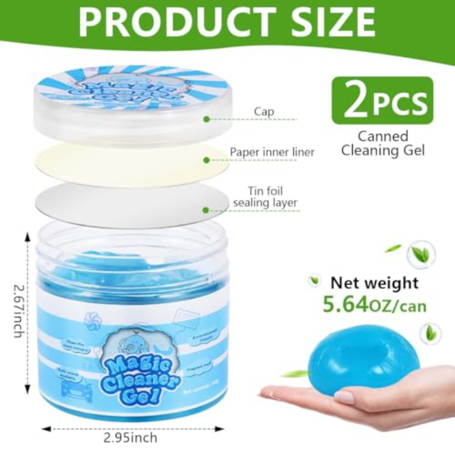 2 Pack Car Cleaning Gel Slime  - Interior Detailing Kit recensione e prezzo
