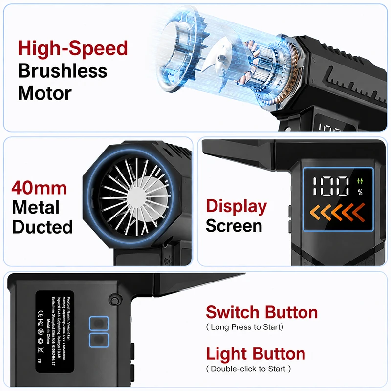 Super Powerful 2800000RPM Elec - Dryer Car Blower recensione e prezzo