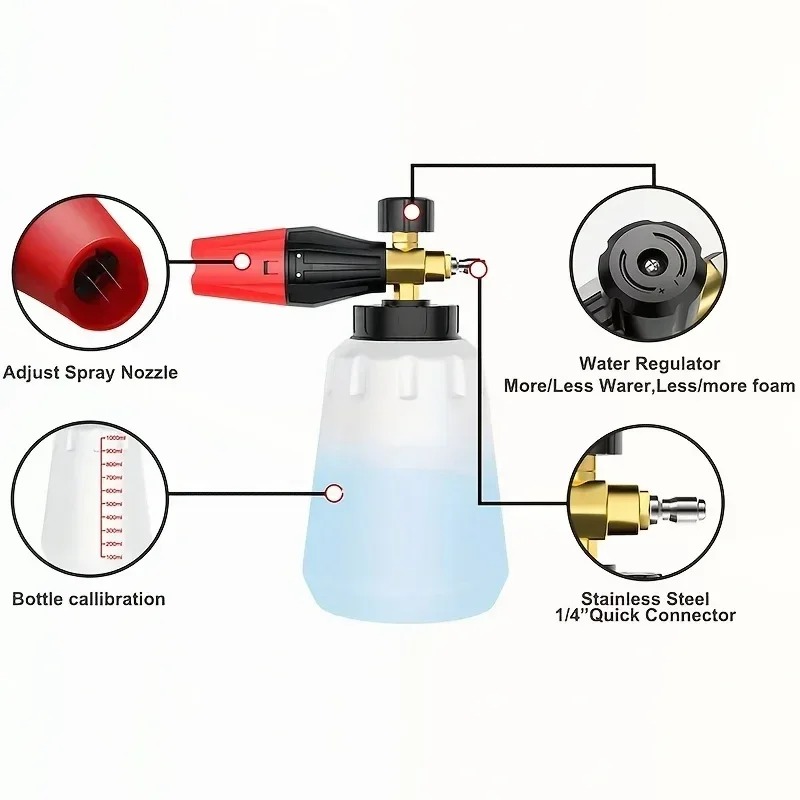 Adjustable Snow Foam Lance 1L  - Foam Cannon Car Wash recensione e prezzo