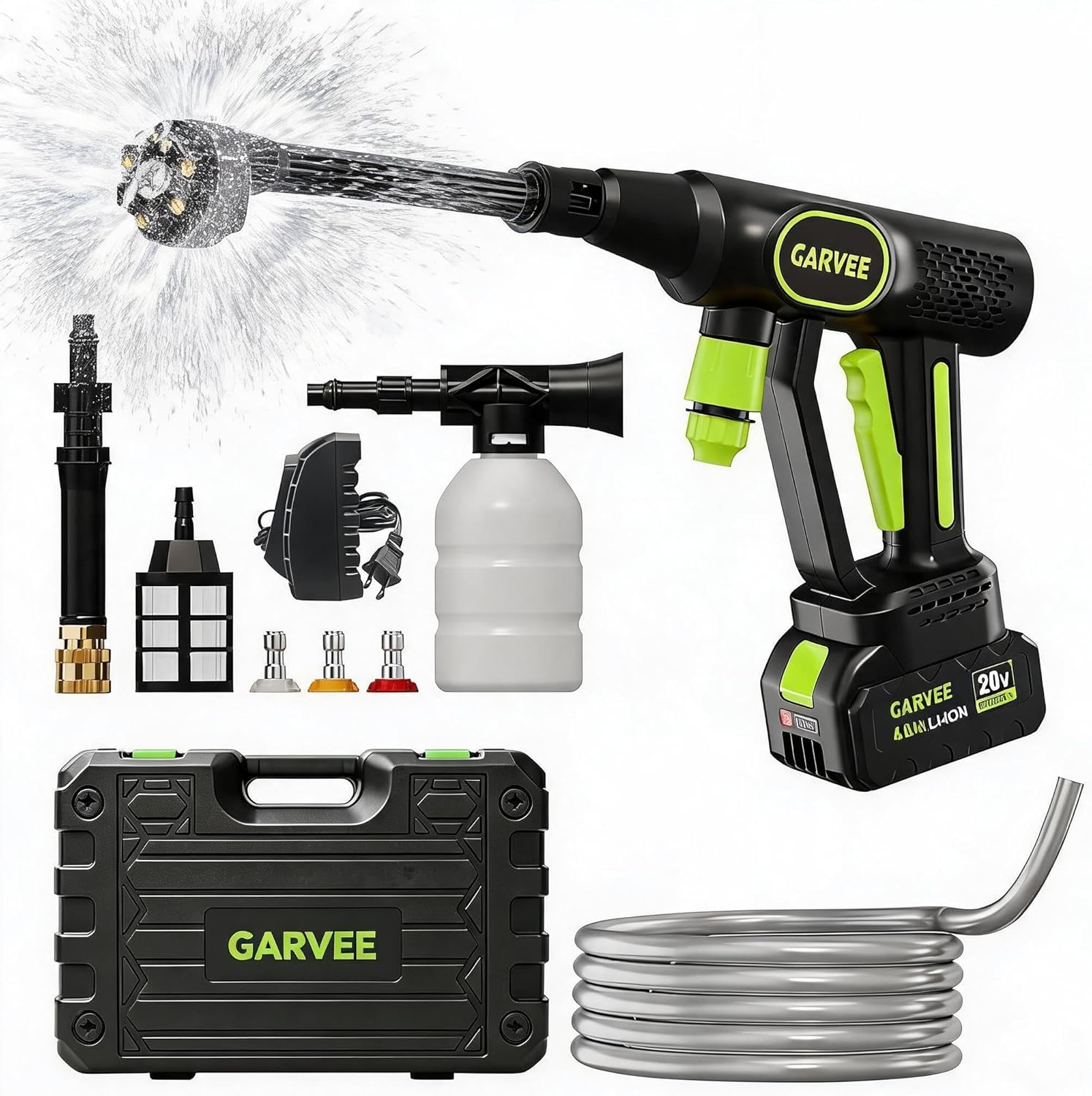 Cordless Pressure Washer, 320  - Foam Cannon Car Wash recensione e prezzo