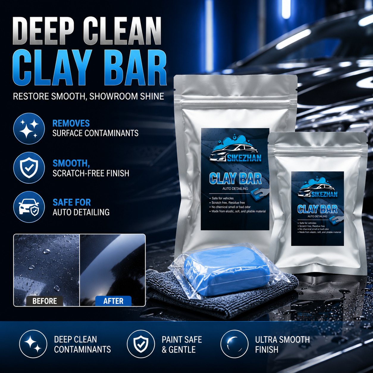 SIKEZHAN Magic Car Clay Bar fo - Clay Bar Lubricant recensione e prezzo
