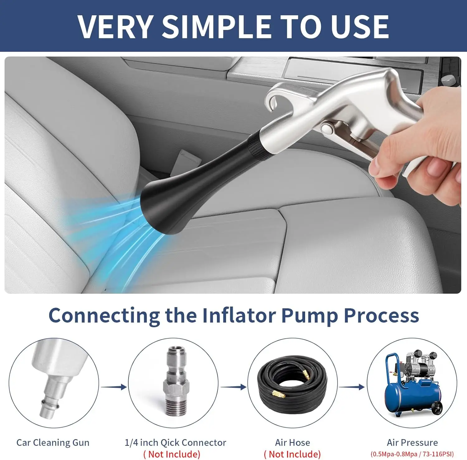 High Pressure Air Blow Gun Pro - Dryer Car Blower recensione e prezzo