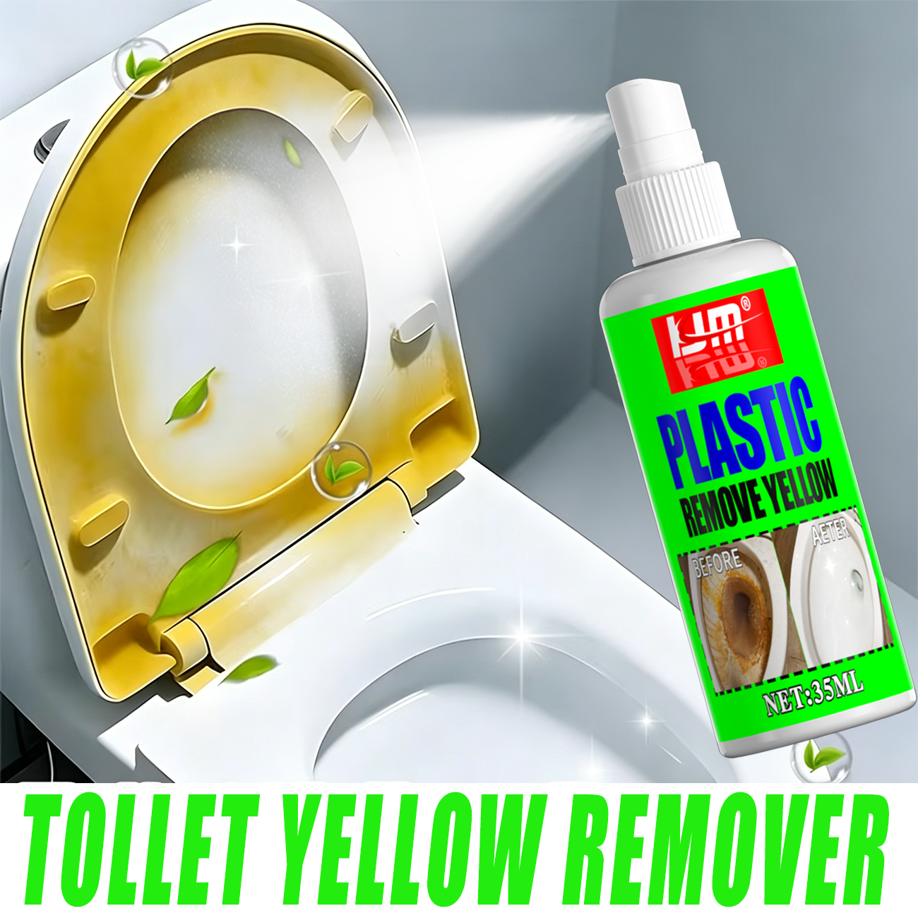 KJM 35ml Toilet Seat Yellow Re - Seat Cleaner Fabric recensione e prezzo